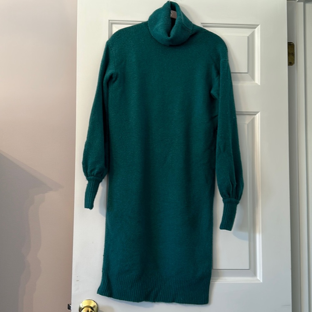 J. Crew teal sweater dress size XXS